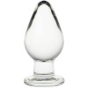 Large Glass Plug Crystal Mushroom Shape
